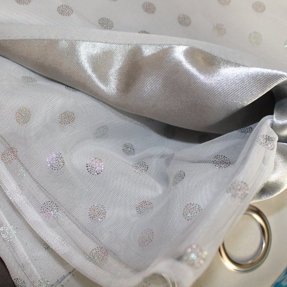 Juicy Couture Thermal Room Darkening Window Panels with Sheer Shimmer Overlay - Picture 7 of 7